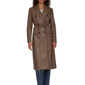 Avec le filles faux leather coat